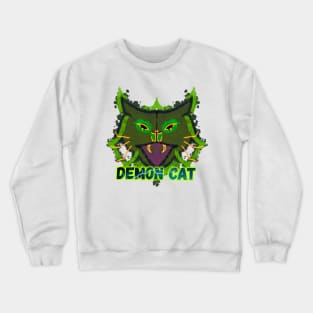 demon cat Crewneck Sweatshirt